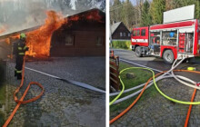 Na Jesenicku hořelo, jeden člověk se zranil. Škoda šplhá vzhůru