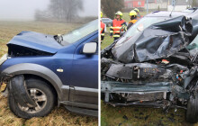 Dvě nehody během jednoho dne. Řidiči v Moravském Berouně nezvládli jízdu na ledu