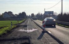 Za chvíli bude hotovo. Teď projedou řidiči ze Šternberka do Olomouce, další úsek je dokončený