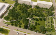 Náměstí se do léta promění v zelenou plochu. Jak bude vypadat?