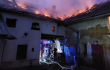 Na Olomoucku hořela stodola. Škoda je zatím na třech milionech