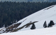 V Jeseníkách napadl další sníh, na vrcholcích leží až čtvrt metru