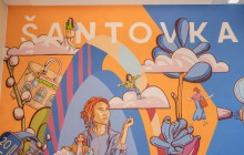 Šantovka pozvala ke spolupráci Vincenta Chigniera. Připravil mural