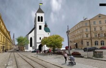 Bastionka reportuje: Zmizelý kostel na náměstí Republiky. Video zachycuje jeho proměny