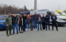 FOTO: Pomoc až na hranice Ukrajiny. Českomoravská Bezpečnostní Agentura uspořádala sbírku