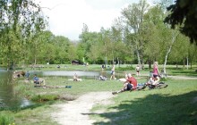 FOTOGALERIE: Olomoucké Poděbrady zalité sluncem vylákaly řadu Olomoučanů k vodě