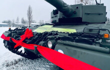 Tank Leopard je v Přáslavicích. Česku jej věnovalo Německo