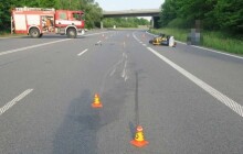 Tragická nehoda u Přáslavic. O život přišel motorkář
