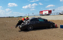 S autem přeletěl svodidla. Řidič nadýchal 3,2 promile