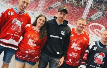 Fanoušek oslavil dvoustý odběr v plecharéně. Za dobročinnost mu poděkoval Řezníček