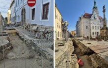 Opravy plynovodu v Šumperku pokračují. Uzavřou další část náměstí