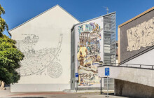 Hodinářskou historii Šternberka připomíná nový murál na Expozici času