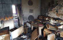 Požár bytu v Prostějově. Hasiči evakuovali šest lidí