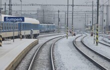 V Šumperku ráno napadl poprašek sněhu, šlo zřejmě o průmyslové sněžení