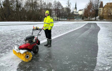V Litovli se letos na kluzišti nesklouznou. Čekají na zamrznutí rybníka