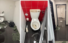 Sigma se omluvila Pardubicím. Olomoučtí fanoušci poškodili toalety