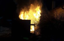 Požár ve Šternberku. Jeden člověk utrpěl vážné popáleniny