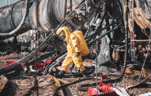 Likvidace následků požáru jsou v plném proudu, na místě zasahuje stovka hasičů