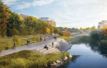 Vodácký areál nebo klidová zóna? Město rozhodne o proměně břehu Mlýnského potoka