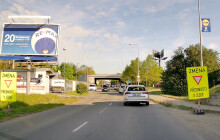 Uzavírka výjezdu na Slavonín. Objízdná trasa vede po ulici Kafkova