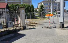 Na Litovelské vznikl nový koridor pro pěší. Město nabádá ke zvýšené opatrnosti