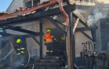 Hasiči likvidovali požár u Bouzova