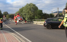 Na Jesenicku vrtulník transportoval zraněného motorkáře