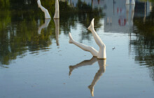 Z jezírka budou trčet nohy. Olomouc se připravuje na další sochy