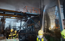 Požár v prostějovské spalovně způsobil škodu 10 milionů. Dva zaměstnanci se zranili