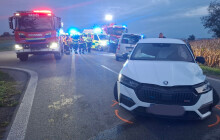 Ranní nehoda na Prostějovsku uzavřela silnici. Zranilo se pět osob