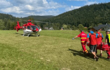 Záchranný vrtulník zasahoval v Jeseníkách čtyřikrát během čtyř dní