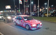 Vánoční jízda rozzářila Prostějov