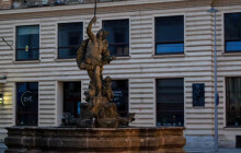 Merkurovu kašnu čeká oprava. Restaurace památky v centru potrvá do srpna