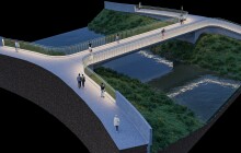 VIZUALIZACE: Jak bude vypadat nová lávka? Zahrnuje i mírnější rampy pro cyklisty