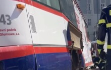 Hasiči trénovali v tramvajovém depu