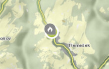 Olomoučtí hasiči zasahují na Šumpersku v obci Třemešek. Hoří dřevěný objekt