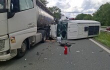 AKTUÁLNĚ: Nehoda na D35 komplikuje provoz. Dálnice je zablokována