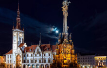 Když se setmí v našem kraji. Toto je Horní náměstí v Olomouci