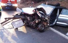 Tragická nehoda u Mohelnice. Řidič zemřel, matka a děti jsou v nemocnici