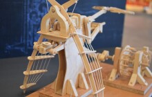 FOTO: Vynálezy Leonarda da Vinci v Šantovce. Podívejte se, jak vypadají