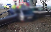 Tragická nehoda u Olšan, dvacetiletý mladík nehodu nepřežil