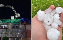 Následky krupobití v Moravském Berouně hasiči likvidují i dnes. Škody jdou do desítek milionů