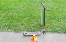 Chlapec na koloběžce havaroval. Vjel do cesty řidiči octavie