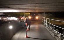 VIDEO: Most nad myší dírou se prohýbá. ŘSD rozhodlo o opravě po zátěžové zkoušce