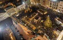 Vánoční Olomouc z ptačí perspektivy. Navštivte olomoucké vyhlídky