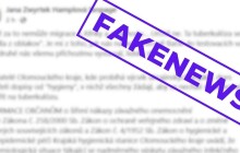 Krajem se šíří lež o nákaze, sdílela ji i Zwyrtek Hamplová. Hygiena ji vyvrací