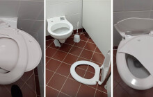 Ani si nesedejte. Fantom likviduje záchodová prkýnka v knihovně