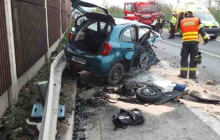 Vážná nehoda na Šumpersku. Řidiče vyprošťovali přes kufr