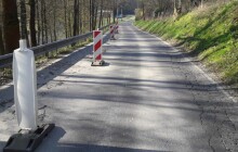 Kraj opraví vozovku po sesuvu půdy. U Hanušovic začíná rekonstrukce