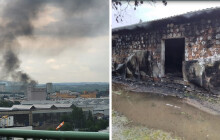 Když v Olomouci udeří blesk. Požár budovy hasilo pět jednotek